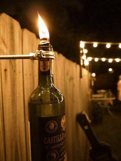 How To Make A Wine Bottle Tiki Torch