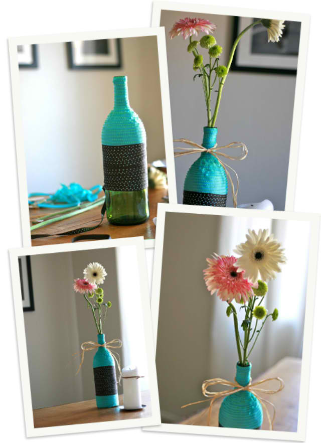 Ribbon Wrapped Vase