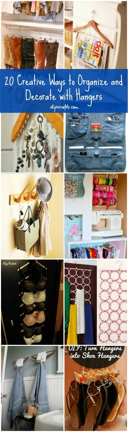 20 Creative Ways to Organize and Decorate with Hangers