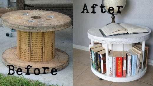 DIY Cable Spool Coffee Table