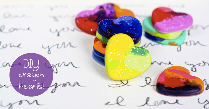 DIY Crayon Hearts