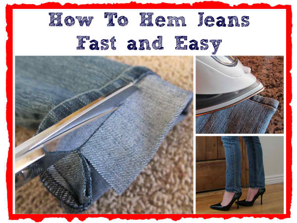How To Hem Jeans Fast and Easy