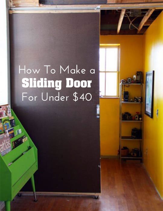 How to Make a Sliding Door for Only $40