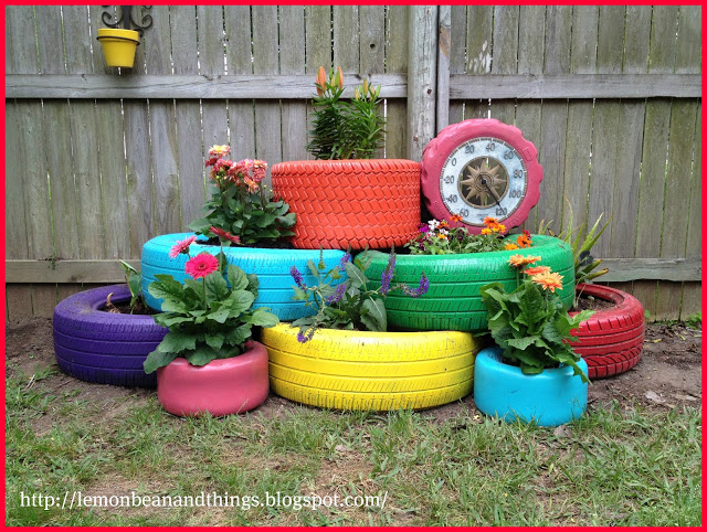 Recycle Tire Planter