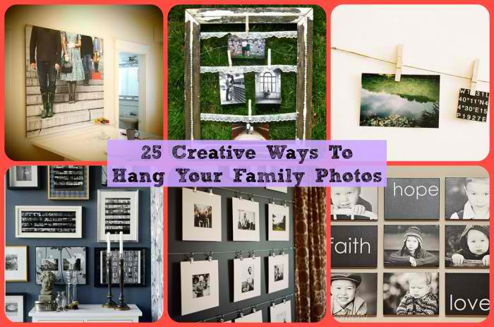 25 Creative Ways To Display Family Pictures