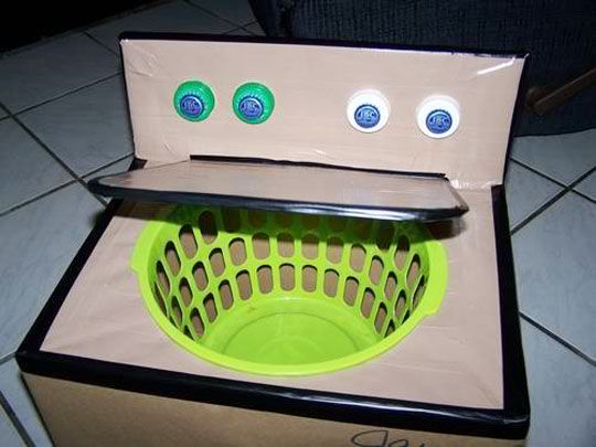 DIY Cardboard Kids' Washing Machine