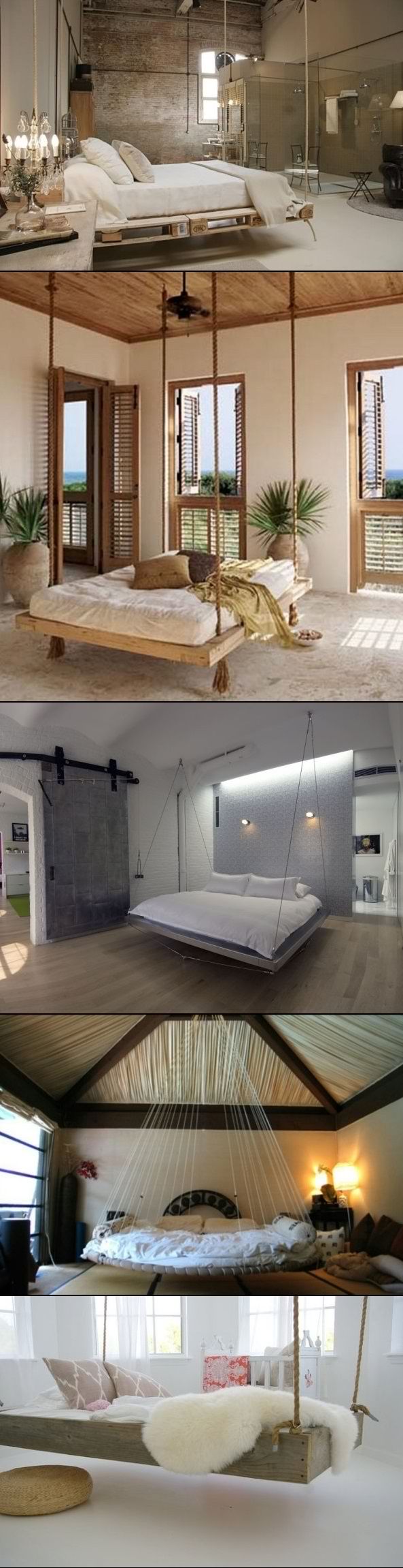 DIY Hanging Bedroom Beds