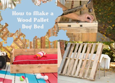 Wood Pallet Dog Bed