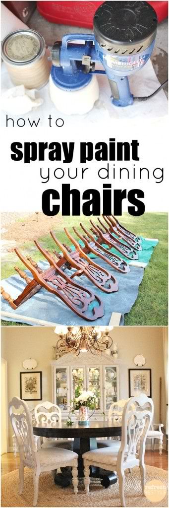 How To Spray Paint Dining Chairs