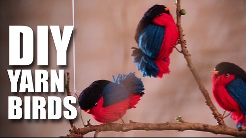DIY Fun Wooly Birds