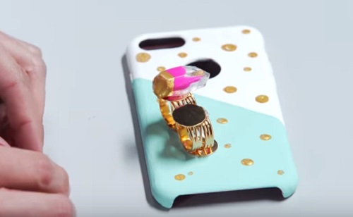 DIY Gemstone Phone Case