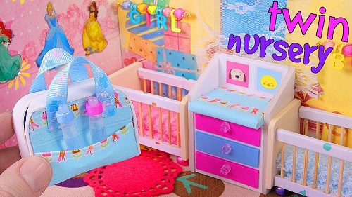 DIY Miniature Twin Nursery Room