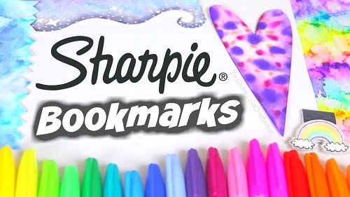 DIY Sharpie Watercolor Bookmarks